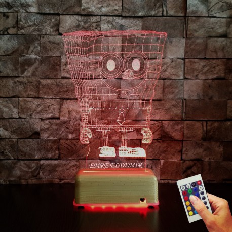 Doğum Günü Hediyeleri İsimli Masa Lambası Ninja Kaplumba İsimli Gece Lambası