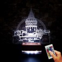 GALATA KULESİ 3D LED LAMBA - İSİMLİ KİŞİYE ÖZEL 3 BOYUTLU DEKORATİF LED LAMBA