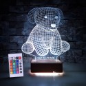 3D KÖPEK LED LAMBA - İSİMLİ KİŞİYE ÖZEL 3 BOYUTLU DEKORATİF LED LAMBA