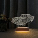 Klasik Araba 3d Led Lamba Masa Gece Lambası