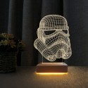3d Dekoratif Masa Lambası Çocuk Odası StarWars Askeri Gece Lambası