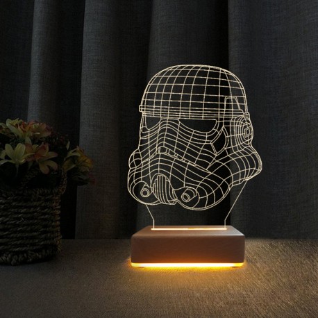 3d Star Wars Askeri Tropper Lamba Çocuk Odası Gece Lambası