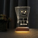 3d Dekoratif Masa Lambası Çocuk Odası Sunger Bob Gece Lambası