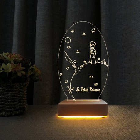 3 Boyutlu Küçük Prens Lamba Çocuk Odası Gece Lambası