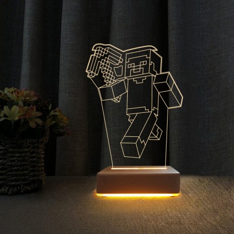 3d Dekoratif Masa Lambası Çocuk Odası Yunus Gece Lambası