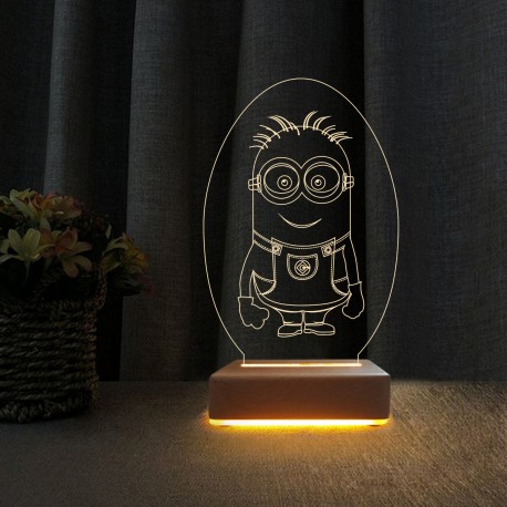 3d Dekoratif Masa Lambası Çocuk Odası Yunus Gece Lambası