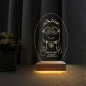 Minion 3d Çocuk Odası Gece Lambası Doğum Günü Hediyesi