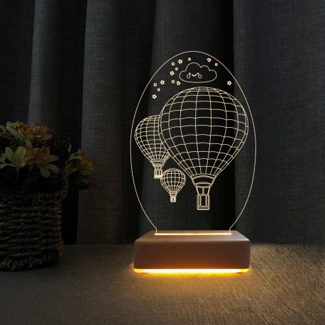 3d Dekoratif Masa Lambası Çocuk Odası Yunus Gece Lambası