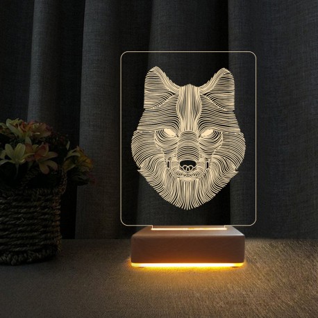 3d Dekoratif Masa Lambası Çocuk Odası Yunus Gece Lambası