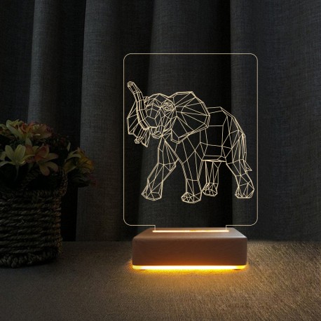 3d Dekoratif Masa Lambası Çocuk Odası Yunus Gece Lambası