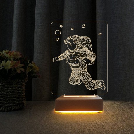 3d Dekoratif Masa Lambası Çocuk Odası Yunus Gece Lambası