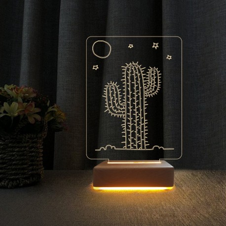 3d Dekoratif Masa Lambası Çocuk Odası Yunus Gece Lambası